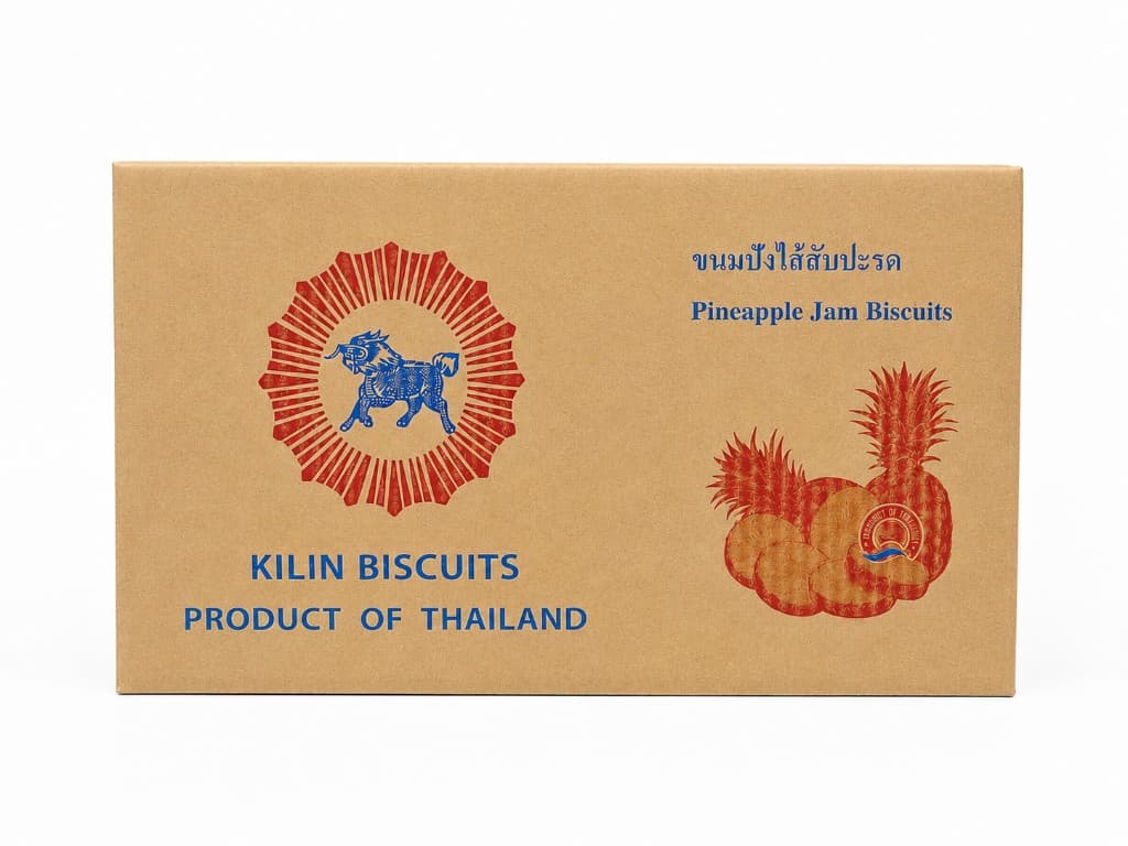 กล่องฝาชน Kilin Biscuits ไส้สับปะรด